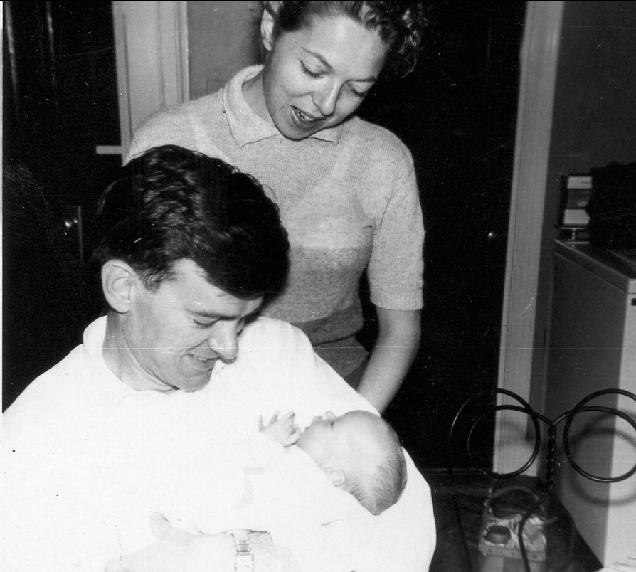 My mother with my father and me back when everything seemed possible. 