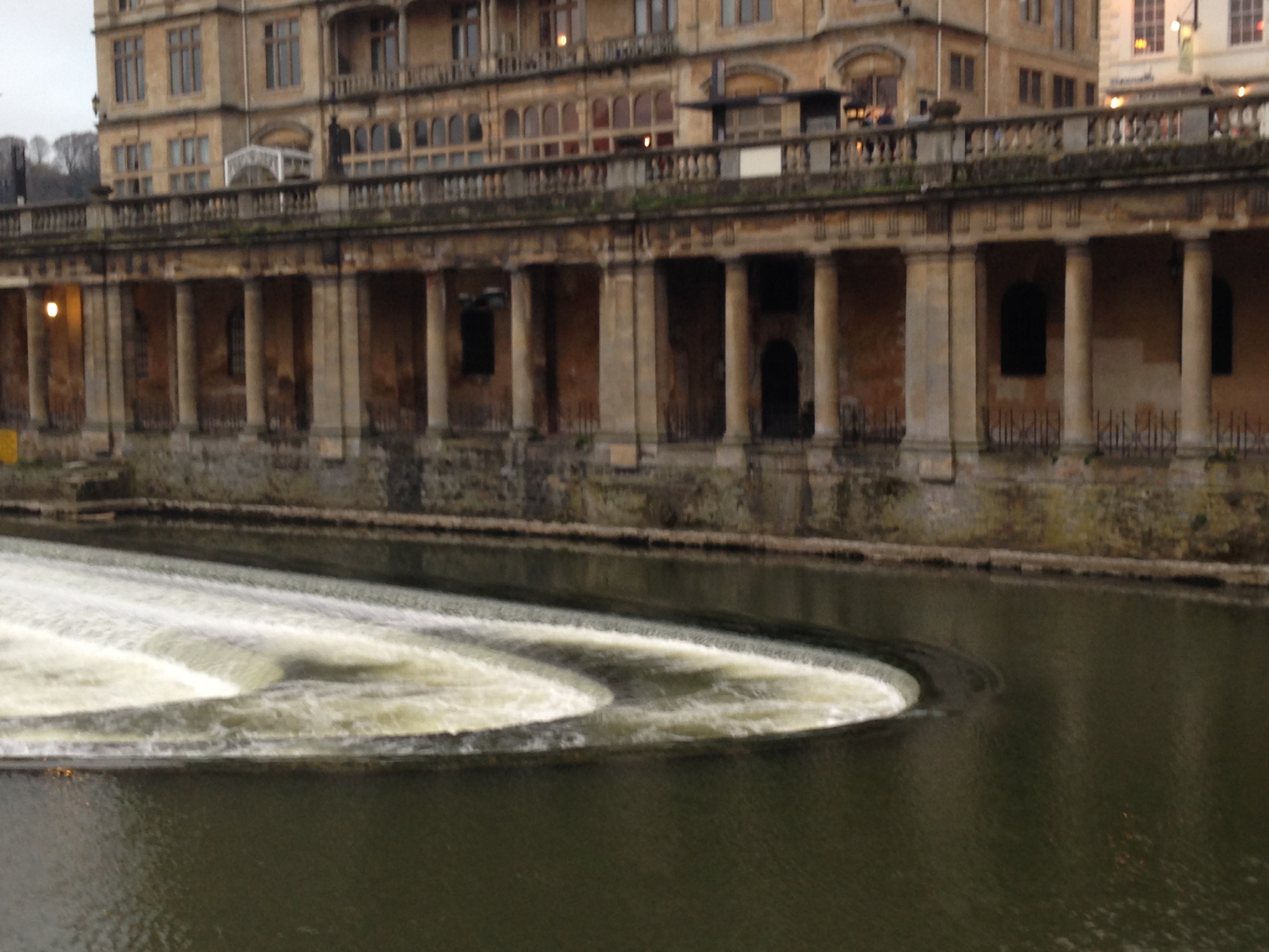 The Avon River runs through Bath. Everything looks old, and most of it is. 