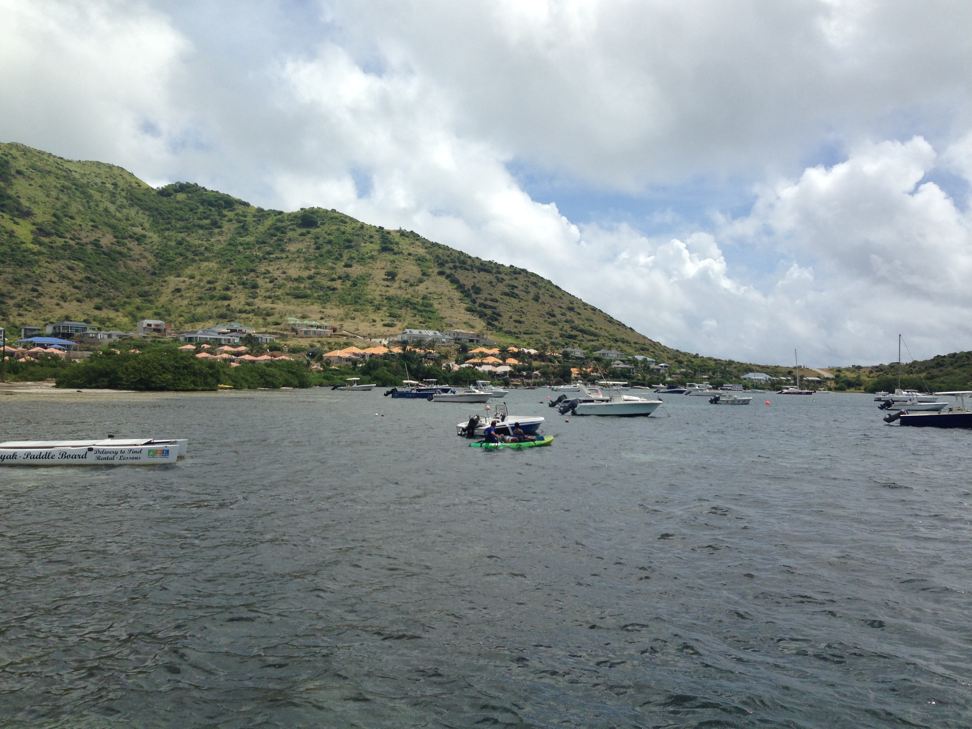 Pinel Island, where we spent a few blissful afternoons. 