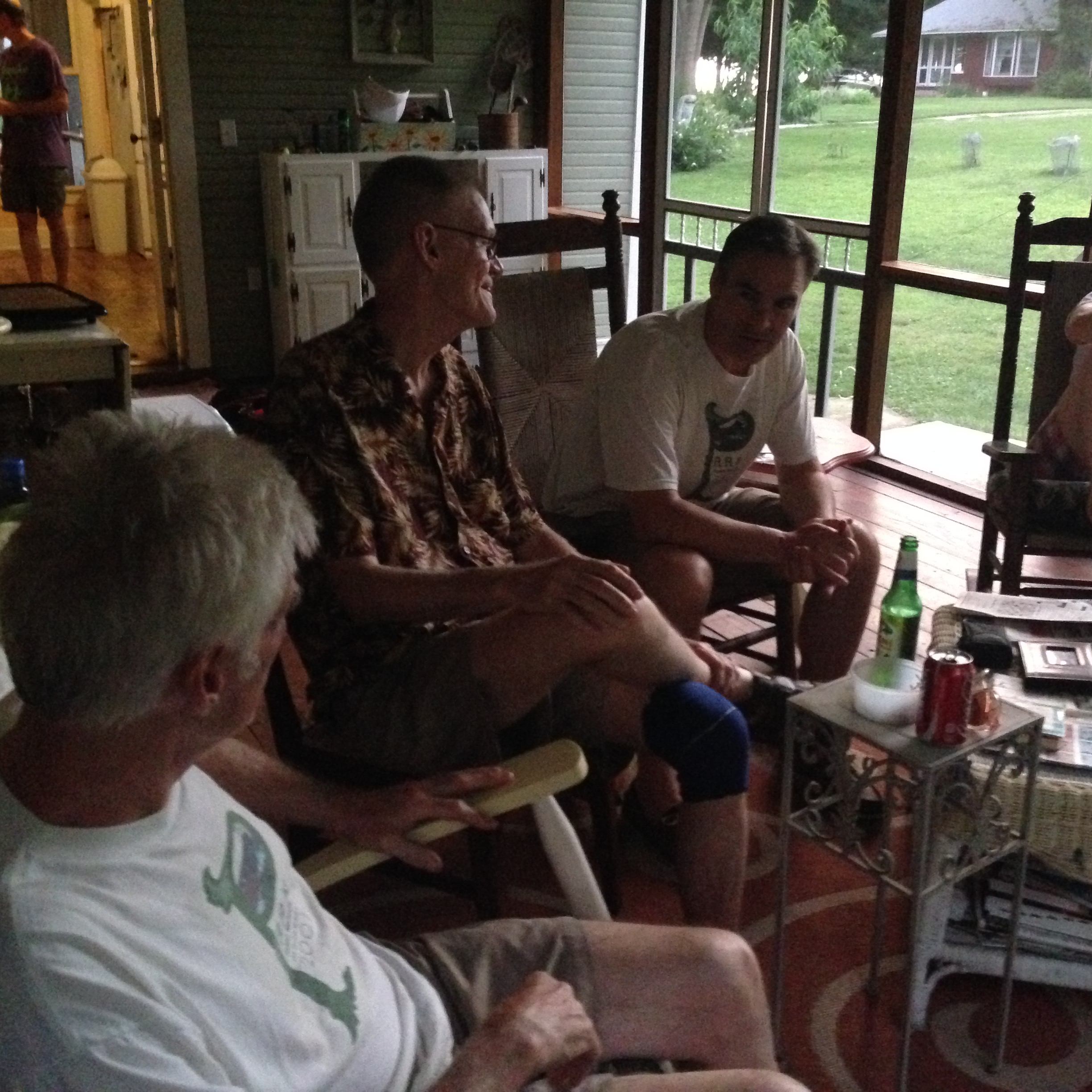 Porch schmoozing. #cousins